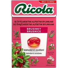 Ricola Brusnice švajčiarské bylinné cukríky 40 g