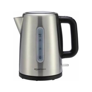 Amazon Basics Portable Stainless Steel Kettle, 1.7L, Silver - F-638BGS Електрически кани