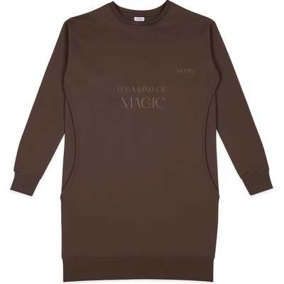 Moniel kojící mikina It's a kind of MAGIC dlouhá Basic Chocolate