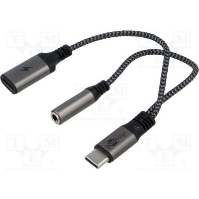 Goobay 74524 Jack 3,5mm 3pin zásuvka,USB C zásuvka,USB C vidlice