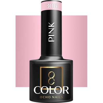 Activeshop Ocho Nails Hybridný lak na nechty ružový 306 5 g