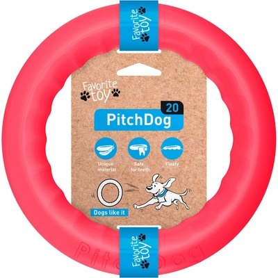 Collar Pitch dog kruh ružová 17 cm