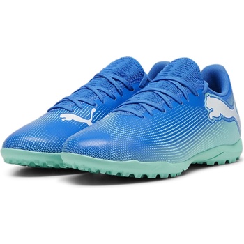 PUMA Футболни стоножки Puma Future 7 Play Astro Turf Football Boots - Blue/Green/Wht