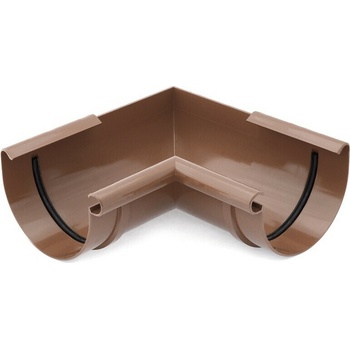 Covernit Plastový roh žľabu vnútorný PVC 75 mm hnedá