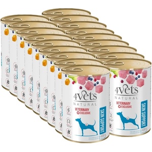 4Vets NATURAL 4Vets Подкрепа за кожата на кучета 18x400 г