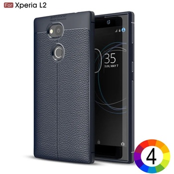 Image 1 of Sony Xperia L2 Удароустойчив Litchi Skin Калъф и Протектор
