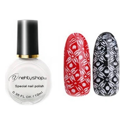 Nehtyshop lak na razítkování bílý 10 ml