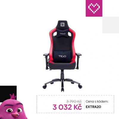 TIGO Raider černočervená