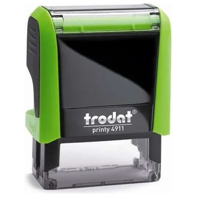 Trodat Печат TRODAT, TRODAT "Printy 4911", черен корпус, синя подложка (4911F/K)