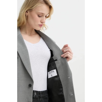 Filippa K Вълнено сако Filippa K в сиво с едно копче с изчистен дизайн 29585 (29585.FK)