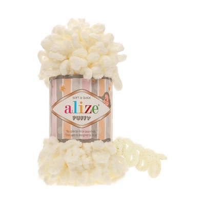 Priadza Alize Puffy 62 - smetanová