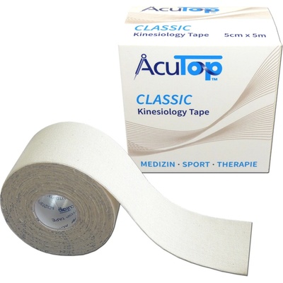 Acu top Kineziologický tejp bíly 5 cm x 5 m