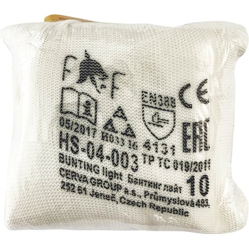 CERVA Ff bunting light hs-04-003 vam / Ръкавици с покритие - бели 10 (0108006380100vam)