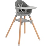 KikkaBoo Стол за хранене 6в1 Woody Grey 2024 (31004010173) - salemax