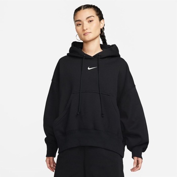 Nike Суичър Nike Sportswear Phoenix Fleece Women's Over-Oversized Pullover Hoodie - Black/White