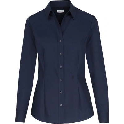 Seidensticker košile Blouse Slim LSL dlouhý rukáv dámská black černá