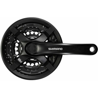 Kliky SHIMANO Tourney FC-TX501-L 175mm 42-34-24 zubov, čierne s krytom, v krabičke