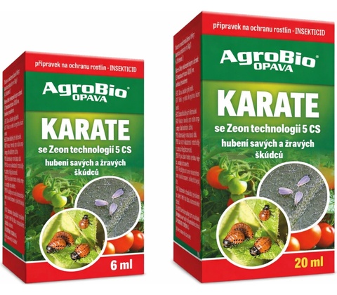 AgroBio Přípravek k hubení savého a žravého hmyzu KARATE Zeon 5 SC 6 ml