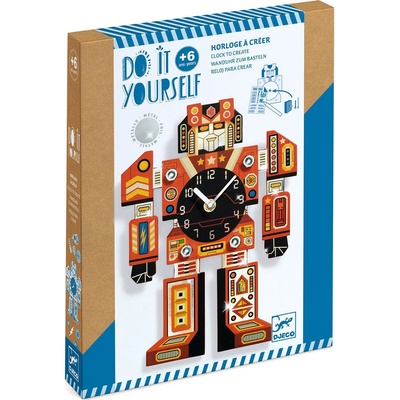 DJECO Творчески комплект Djeco - Направи си сам часовник робот (DJ07984)