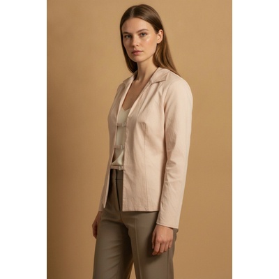boohoo dámské sako elegantní béžové vypasované