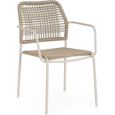 Bizzotto Бежов/в естествен цвят метален градински стол Jable - Bizzotto (0665058)