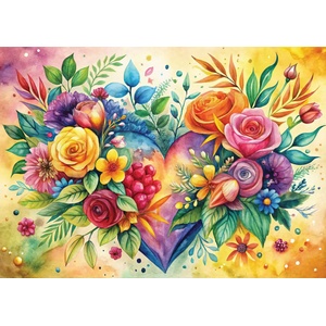 Yazz - Puzzle Flower Heart - 1 000 piese