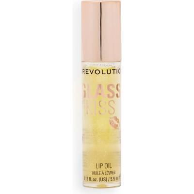 Revolution Glass Kiss trblietavý olej na pery Stardust Lemon 5,5 ml