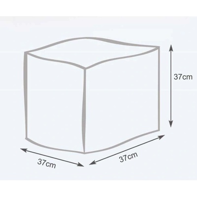 TiaHome Cube L gold nepremokavý