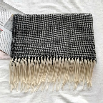 Šál Eliss sivá čierna KP11954