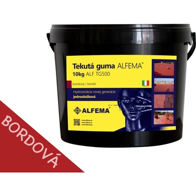 Tekutá guma ALFEMA TG500 bordová 10 kg (DOPRAVA ZDARMA! NOVÉ BALENIE, PÔVODNÁ RECEPTÚRA!)