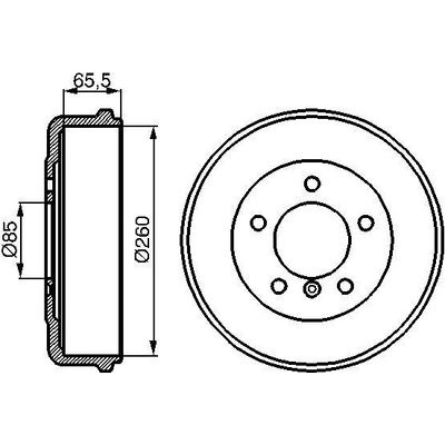 BOSCH Brzdový bubon 0986477038