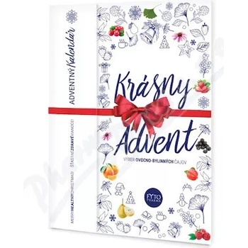 FYTO ADVENTNÝ Kalendár Krásny Advent ovocno-bylinných čajov 12 druhov 24 ks