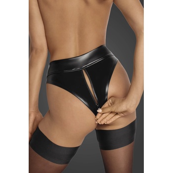 Image 1 of Noir Handmade F260 Powerwetlook Waisted Panties with 2 Way Zipper M