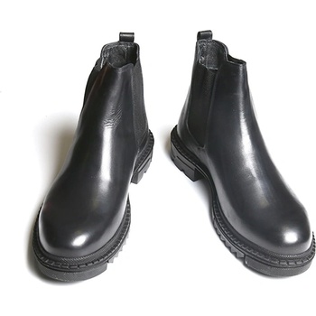 Base Мъжки боти от естествена кожа - Черни 20210834678 (321955_Черно)