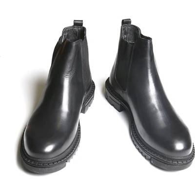 Base Мъжки боти от естествена кожа - Черни 20210834678 (321955_Черно)