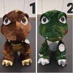 SUN-DAY Mascot Dragon 34cm 2 colors 167446 mix price per 1 pc