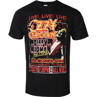 ROCK OFF тениска метална мъжки Ozzy Osbourne - Дневникът на един луд Tour - ROCK OFF - OZZTS13MB
