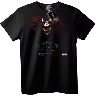 NOONEBRAND Тениска MAD IN RUSSIA Череп - 2XL, Black