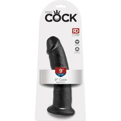 King Cock dildo s přísavkou realistický tvar černá