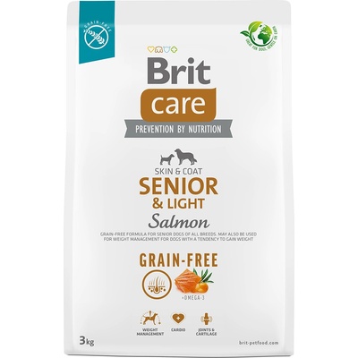 Brit Care Grain-free Senior & Light Salmon & Potato 2 x 3 kg