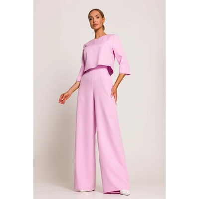 Made Of Emotion Woman's Double layer top jumpsuit fuchsia