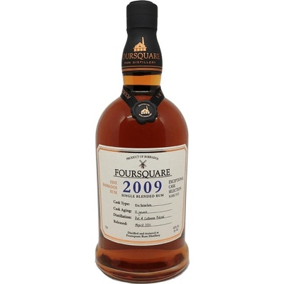 Foursquare 2009 Cask Strength 60% 0,7 l (čistá fľaša)