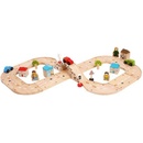 Bigjigs Dřevěná autodráha osmička