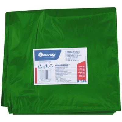 Merida pytle LDPE 40µm 160 L 10ks zelené
