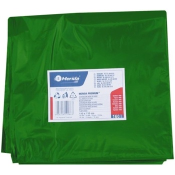 Merida pytle LDPE 40µm 160 L 10ks zelené
