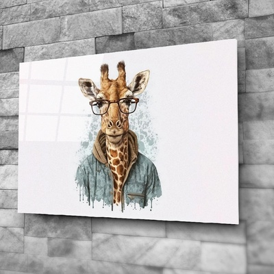 Art gift Стъклено АРТ пано - Моден жираф