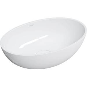 Omnires Shell M+ 50x32 cm shiny white (SHELL500UNBP)