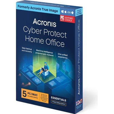 Acronis Cyber Protect Home Office Essentials pro 5 lic. 12 mes.