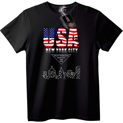 NOONEBRAND Тениска USA Ню Йорк Сити - XS, White