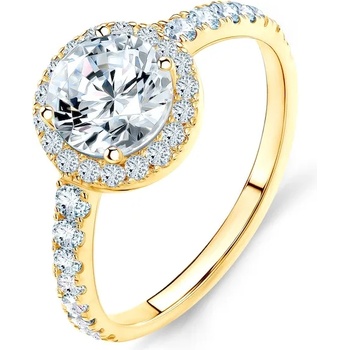 Image 1 of SAVICKI Годежен пръстен This is Love: злато, бял сапфир